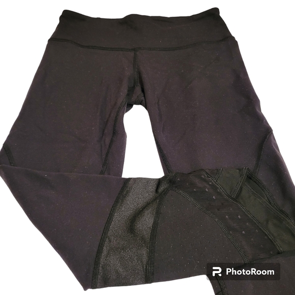 Lululemon Crop Leggings Black Size 6 - Picture 3 of 6